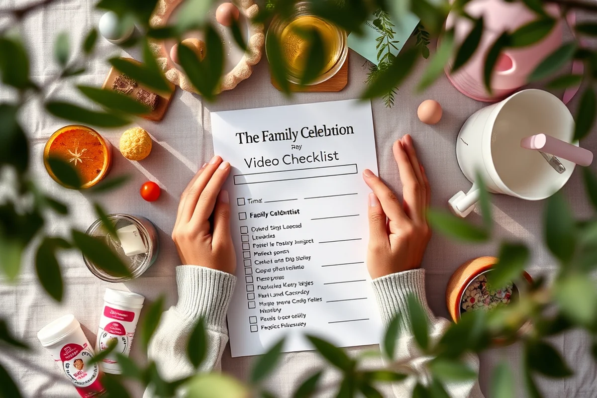 family celebration video checklist — Family Celebration Video Checklist (the finished result)