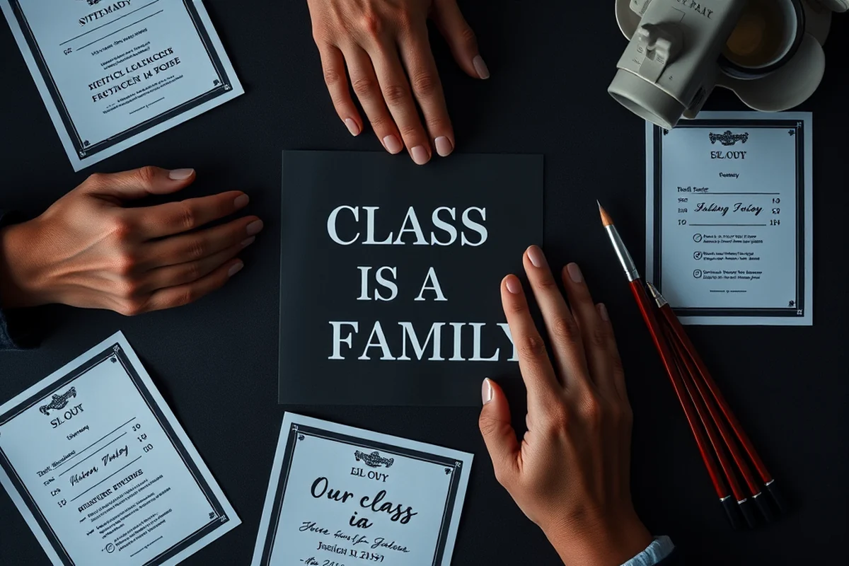 our class is a family — Our Class Is A Family (the finished result)